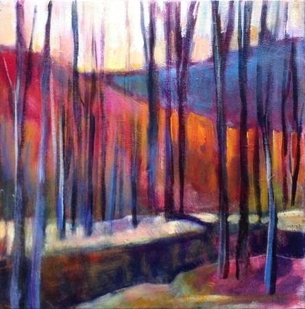 Autumn Glow acrylic 12x12