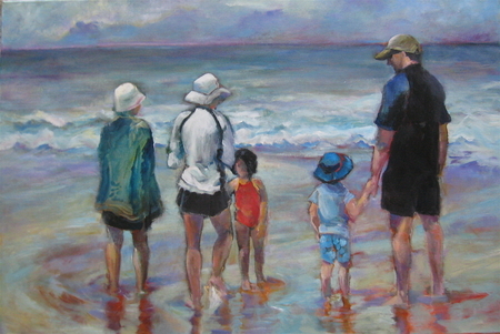 California Cousins, Acrylic framed, 20x36