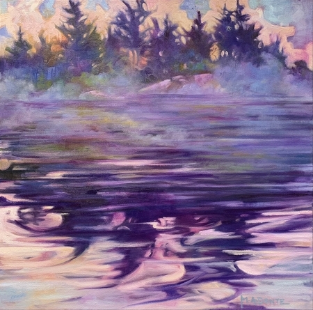 Beginning to See the Light 20x20 oil on canvas