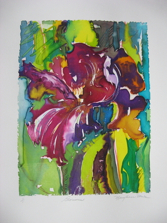 Glorious   Mono screen-print, framed