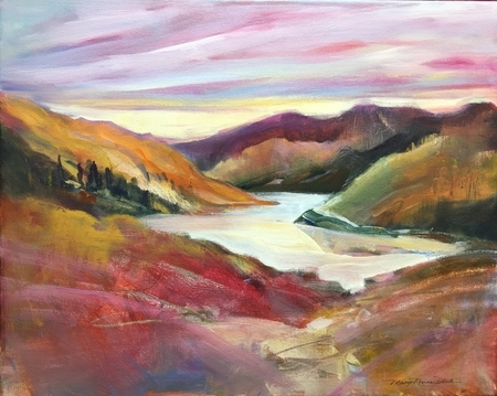 View to Chard Farm NZ