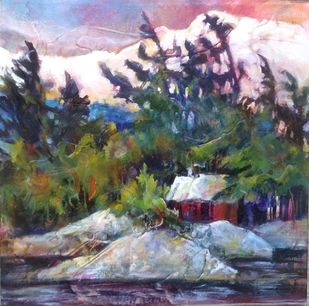 Island Sanctuary 12x12 Acrylic SOLD