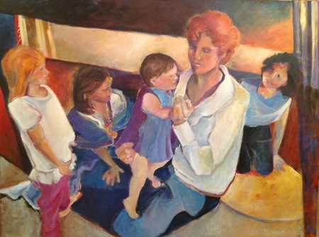 Peek a Boo acrylic