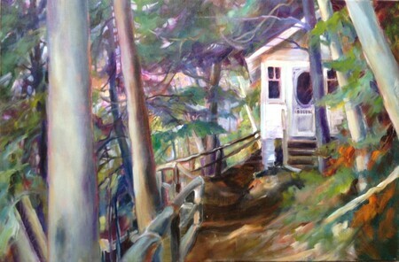 The Wee Cabin Acrylic 20x30