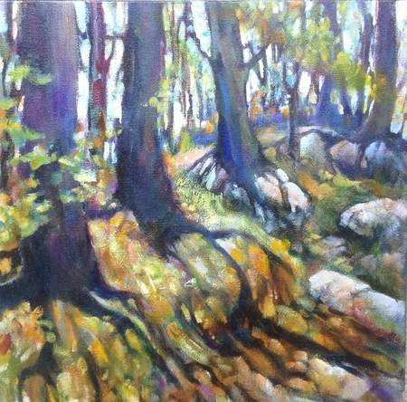 Walking the Bruce acrylic 12x12
